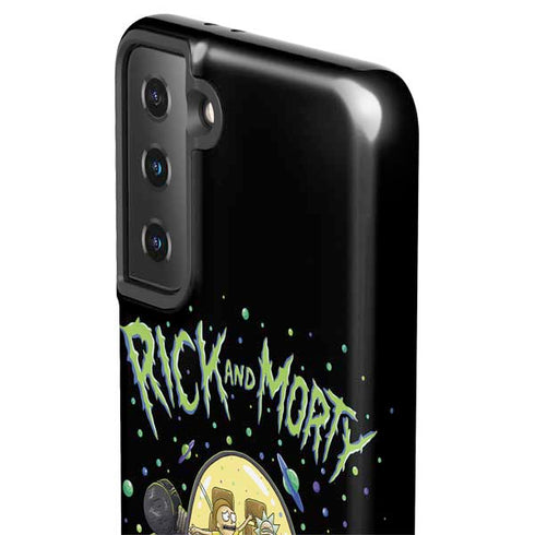 Adult Swim Rick and Morty Spaceship Galaxy S21 FE Pro Case