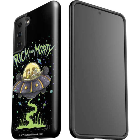 Adult Swim Rick and Morty Spaceship Galaxy S21 FE Pro Case