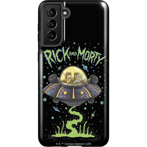 Adult Swim Rick and Morty Spaceship Galaxy S21 Plus 5G Pro Case