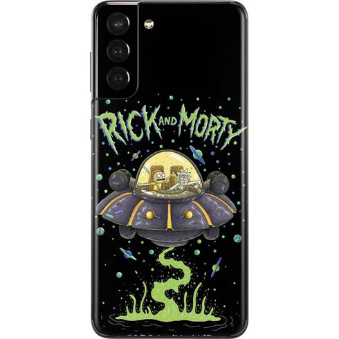 Adult Swim Rick and Morty Spaceship Galaxy S21 Plus 5G Skin
