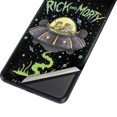 Adult Swim Rick and Morty Spaceship Galaxy S21 Plus 5G Skin