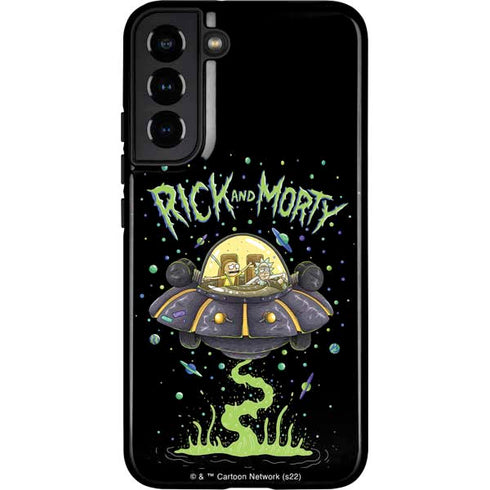 Adult Swim Rick and Morty Spaceship Galaxy S22 Plus Pro Case