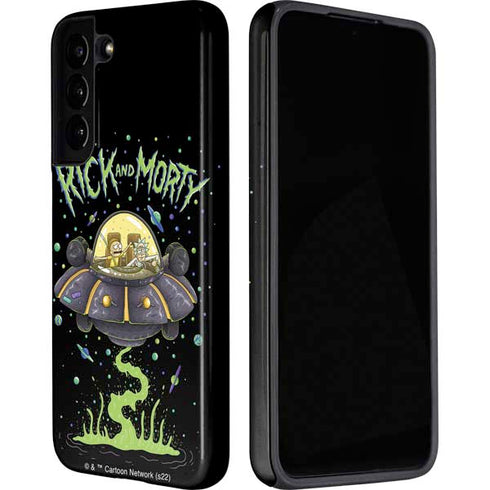 Adult Swim Rick and Morty Spaceship Galaxy S22 Plus Pro Case