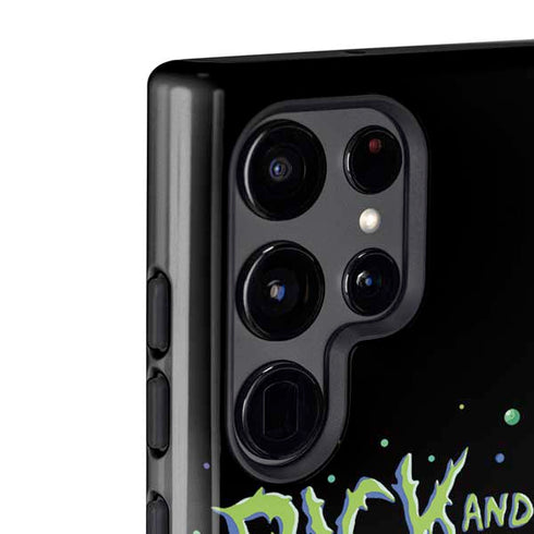 Adult Swim Rick and Morty Spaceship Galaxy S22 Ultra Pro Case