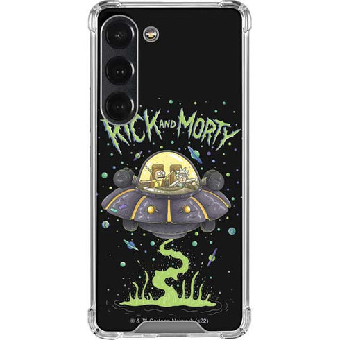 Adult Swim Rick and Morty Spaceship Galaxy S23 Clear Case