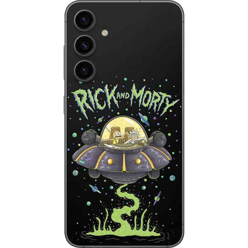 Adult Swim Rick and Morty Spaceship Galaxy S23 FE Skin