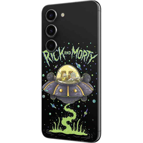 Adult Swim Rick and Morty Spaceship Galaxy S23 Skin