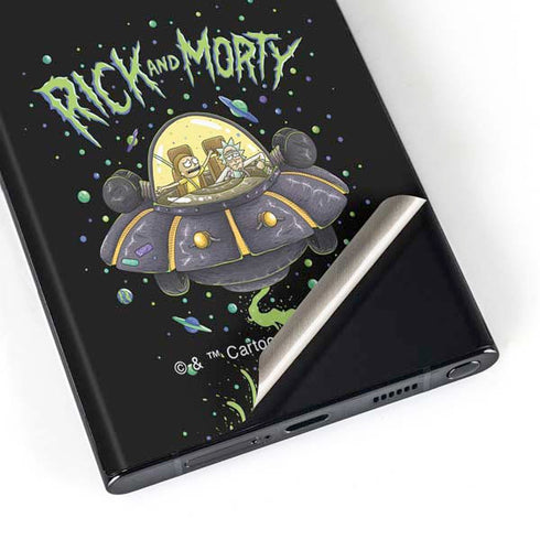 Adult Swim Rick and Morty Spaceship Galaxy S23 Ultra Skin