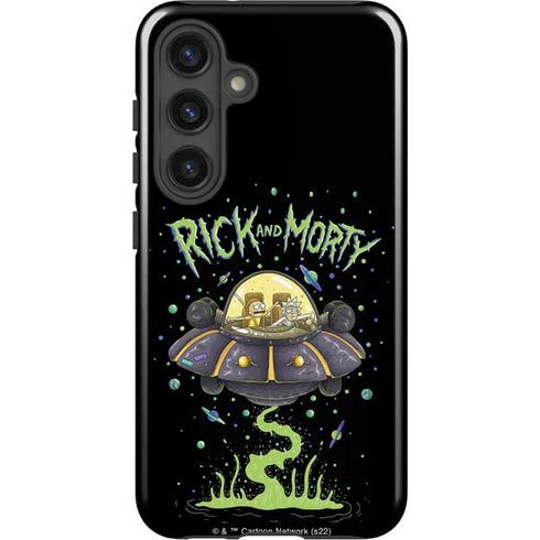 Adult Swim Rick and Morty Spaceship Galaxy S24 Plus Impact Case