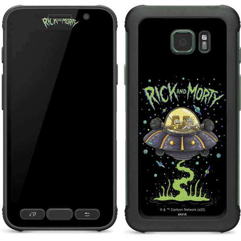 Adult Swim Rick and Morty Spaceship Galaxy S7 Active Skin