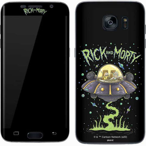Adult Swim Rick and Morty Spaceship Galaxy S7 Skin