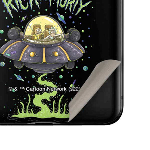Adult Swim Rick and Morty Spaceship Galaxy Z Flip Skin