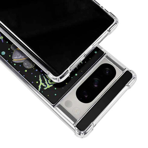 Adult Swim Rick and Morty Spaceship Google Pixel 8 Pro Clear Case