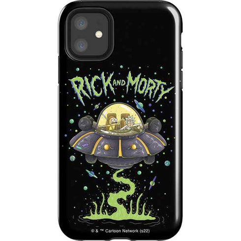 Adult Swim Rick and Morty Spaceship iPhone 11 Impact Case