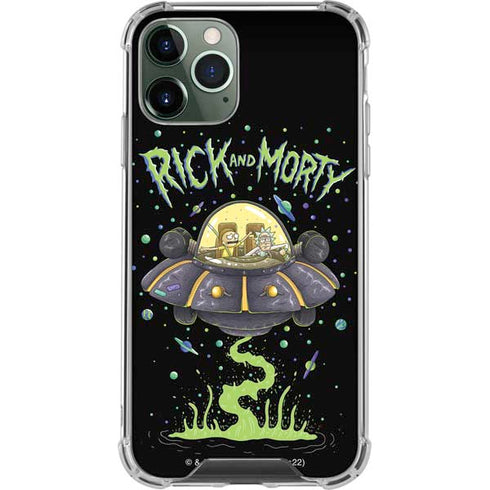 Adult Swim Rick and Morty Spaceship iPhone 11 Pro Max Clear Case