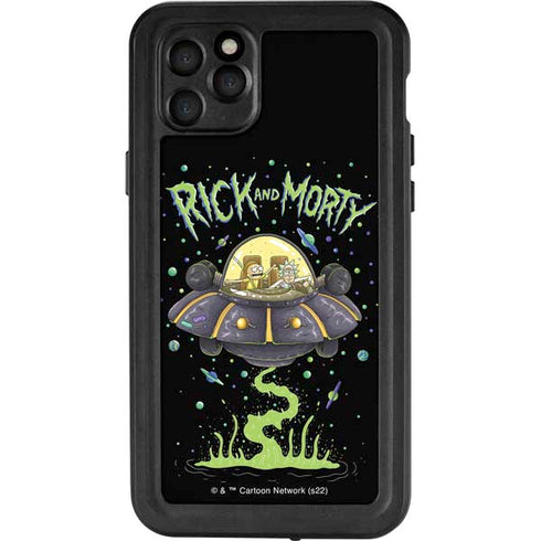 Adult Swim Rick and Morty Spaceship iPhone 11 Pro Max Waterproof Case