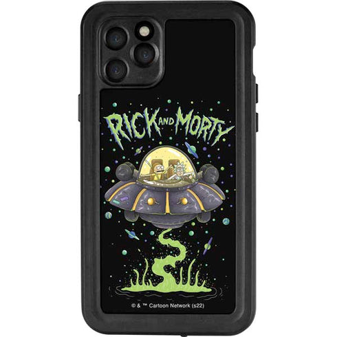 Adult Swim Rick and Morty Spaceship iPhone 11 Pro Waterproof Case