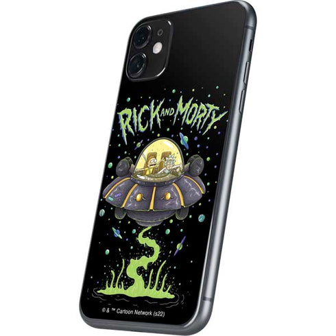 Adult Swim Rick and Morty Spaceship iPhone 11 Skin