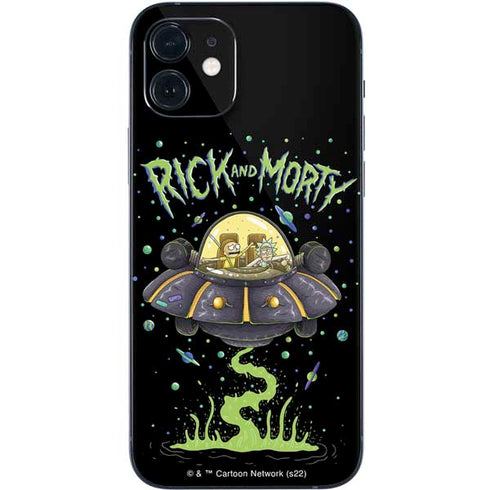 Adult Swim Rick and Morty Spaceship iPhone 12 Mini Skin