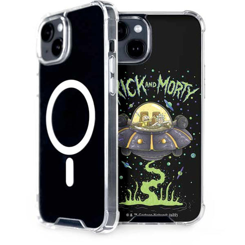Adult Swim Rick and Morty Spaceship iPhone 13 MagSafe Case