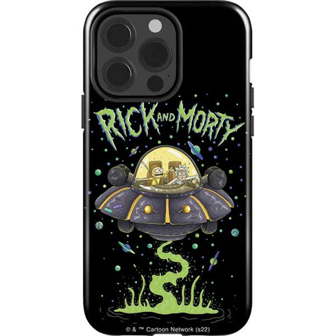 Adult Swim Rick and Morty Spaceship iPhone 13 Pro Impact Case