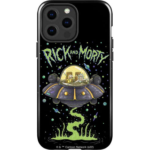 Adult Swim Rick and Morty Spaceship iPhone 13 Pro Max Impact Case