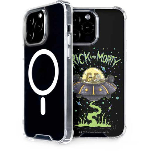 Adult Swim Rick and Morty Spaceship iPhone 13 Pro Max MagSafe Case