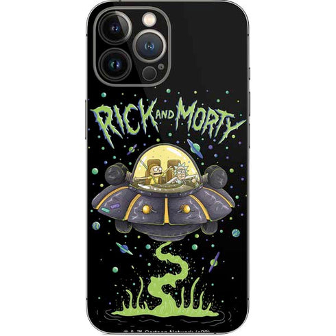 Adult Swim Rick and Morty Spaceship iPhone 14 Pro Max Skin