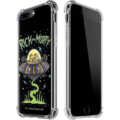 Adult Swim Rick and Morty Spaceship iPhone 7/8 Plus Clear Case