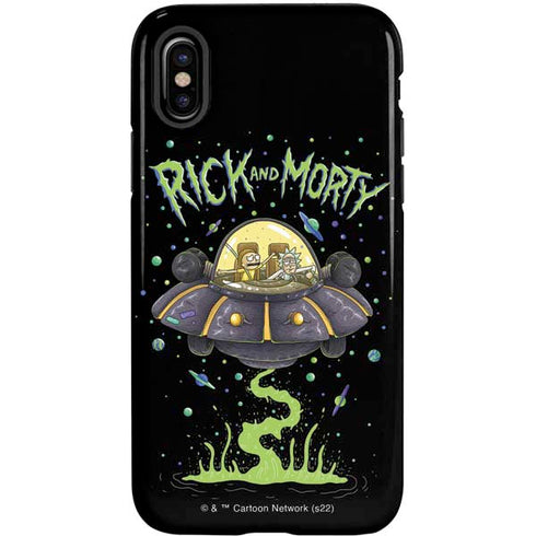 Adult Swim Rick and Morty Spaceship iPhone X Pro Case