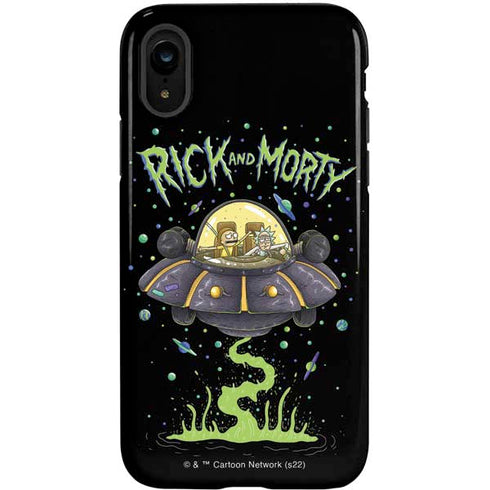 Adult Swim Rick and Morty Spaceship iPhone XR Pro Case