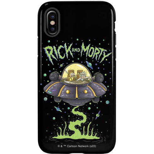 Adult Swim Rick and Morty Spaceship iPhone XS Pro Case