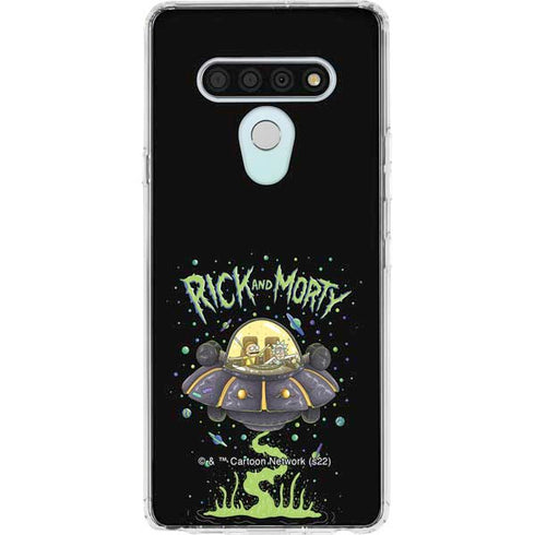 Adult Swim Rick and Morty Spaceship LG Stylo 6 Clear Case