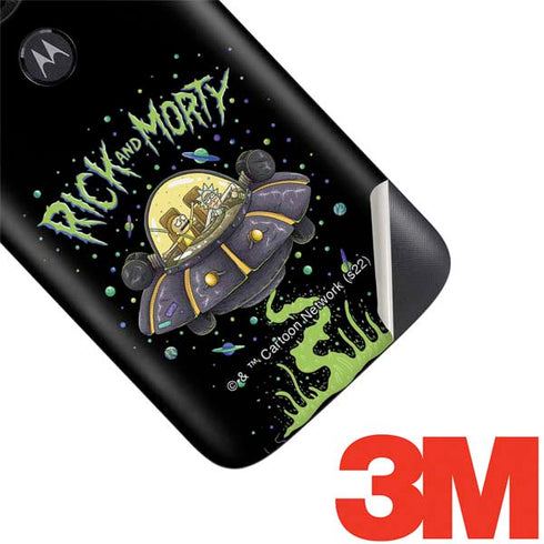 Adult Swim Rick and Morty Spaceship Moto E5 Play Skin
