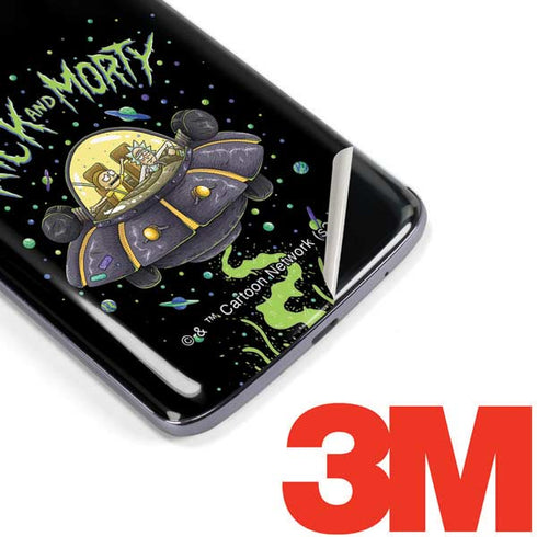 Adult Swim Rick and Morty Spaceship Moto E5 Plus Skin