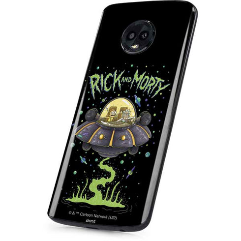 Adult Swim Rick and Morty Spaceship Moto G6 Skin