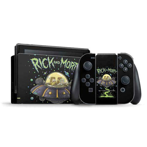 Adult Swim Rick and Morty Spaceship Nintendo Switch Bundle Skin