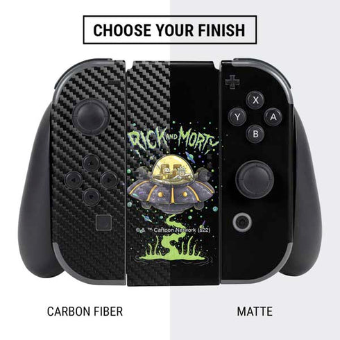 Adult Swim Rick and Morty Spaceship Nintendo Switch Bundle Skin