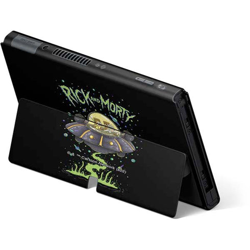 Adult Swim Rick and Morty Spaceship Nintendo Switch OLED (2021) Skin
