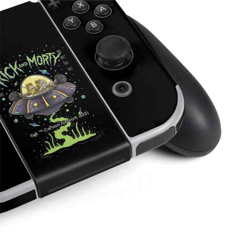 Adult Swim Rick and Morty Spaceship Nintendo Switch OLED (2021) Skin