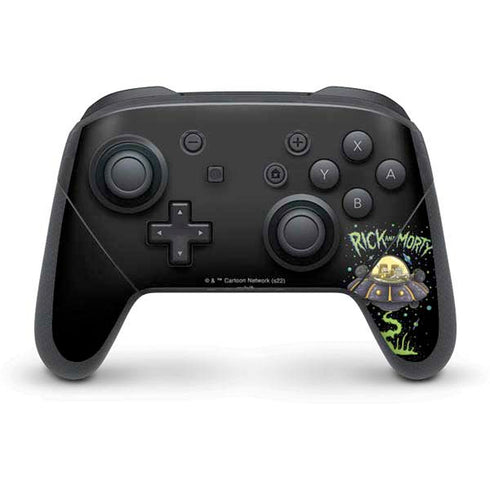 Adult Swim Rick and Morty Spaceship Nintendo Switch Pro Controller Skin