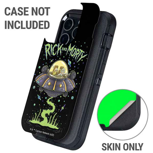 Adult Swim Rick and Morty Spaceship Otterbox Defender iPhone Skin