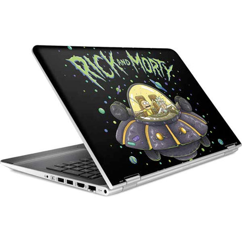 Adult Swim Rick and Morty Spaceship HP Pavilion Skin