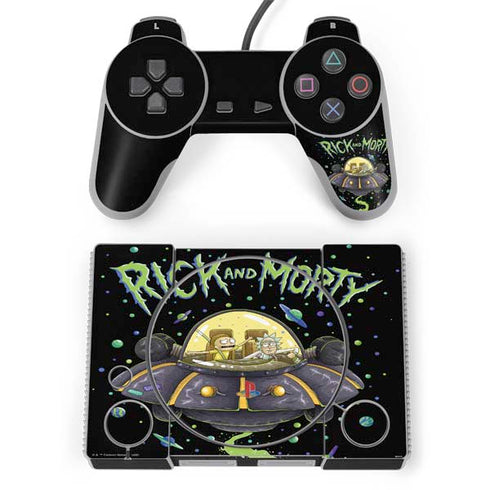 Adult Swim Rick and Morty Spaceship PlayStation Classic Bundle Skin
