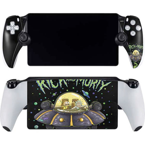 Adult Swim Rick and Morty Spaceship PlayStation Portal Remote Player Skin