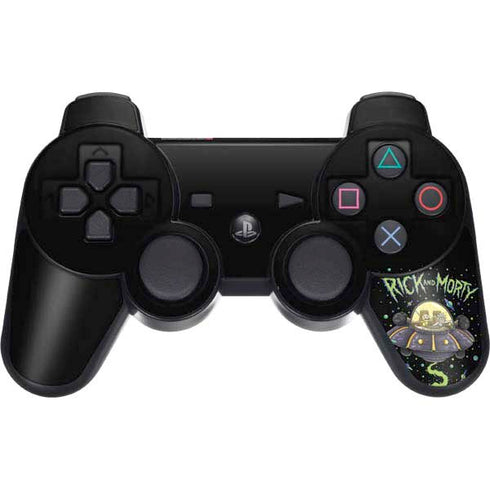 Adult Swim Rick and Morty Spaceship PS3 Dual Shock wireless controller Skin