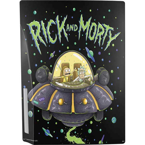 Adult Swim Rick and Morty Spaceship PS5 Bundle Skin