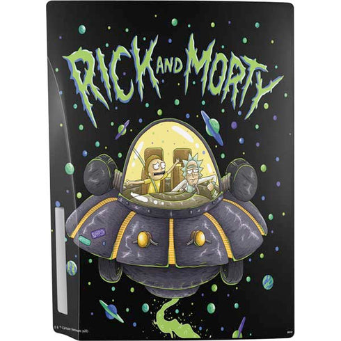 Adult Swim Rick and Morty Spaceship PS5 Console Skin