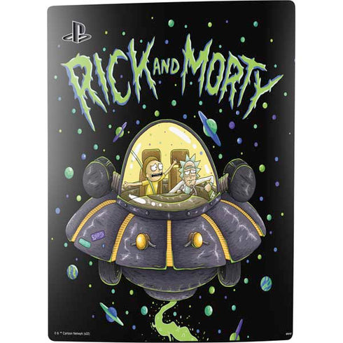 Adult Swim Rick and Morty Spaceship PS5 Digital Edition Console Skin