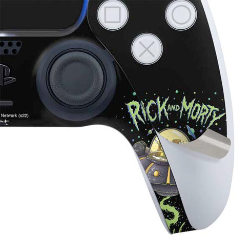 Adult Swim Rick and Morty Spaceship PS5 Slim Digital Edition Bundle Skin